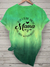 Damen Muttertag Geschenk Kurzarm T-Shirt zartstils